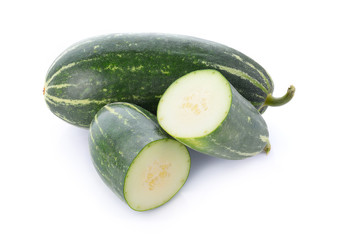 Thai fruit melon on white background