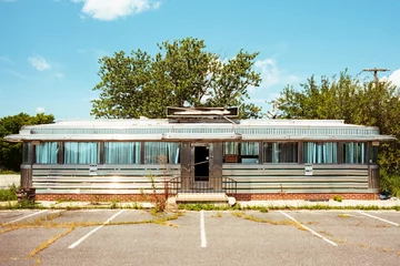 Fotobehang Abandoned vintage diner in New Jersey © Philip