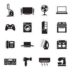 House appliance, home appliance icons set © nicknik93759375