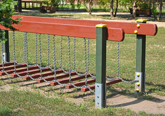 Climbing frame at the playground