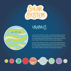 cute solar system and planet
