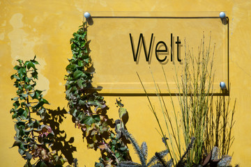 Schild 233 - Welt