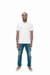 Fototapeta premium smiling african american man