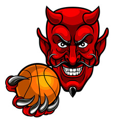 Devil Basketball Sports Mascot