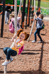 kids playing on playground