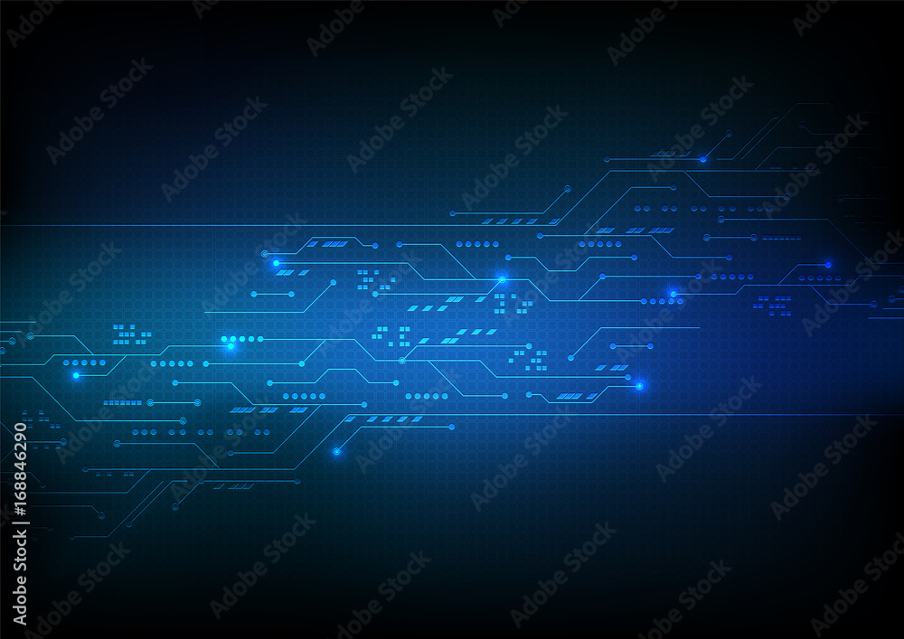 Poster vector background abstract technology communication data science