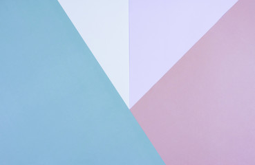 Flat lay of pastel colorful papers background.