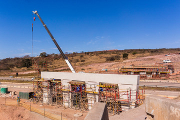 Construction New Highway Bridge