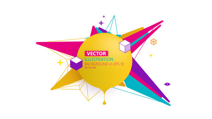 Vector of modern colorful abstract background