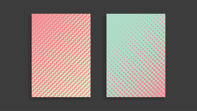 Covers with geometric pattern. Colorful backgrounds. Applicable for Banners, Placards, Posters, Flyers. Eps10 vector template.
