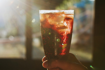 cola drink cup, summer drinks
