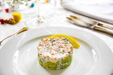 Salmon tartare