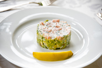 Salmon tartare