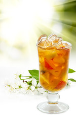 Fruit cocktail close-up