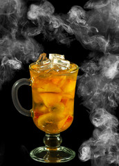 Fruit cocktail close-up