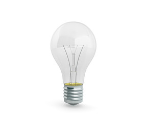 Lighting Bulb 3d render on white background