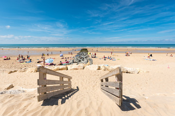 LACANAU (between Bordeaux and the Arcachon Bay, on the French Atlantic Coast), central beach