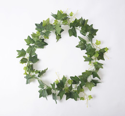 Flat lay, Creative nature tropical leaves frame. summer concept