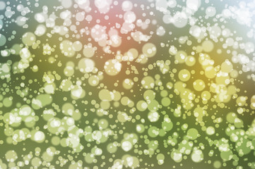 Green bokeh on nature defocus art abstract blur background