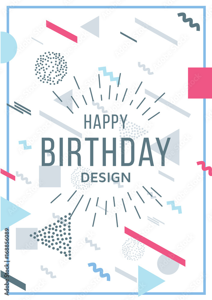 Poster vector frame for text and labels