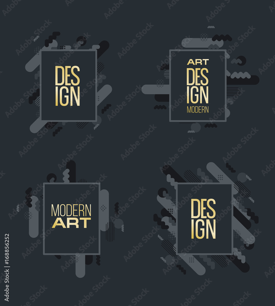Poster vector frame for text and labels