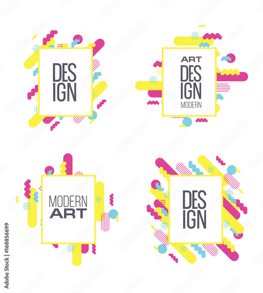 Poster vector frame for text and labels
