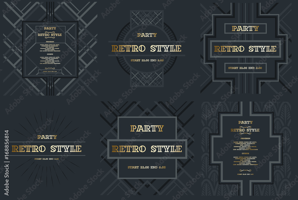 Poster vector frame for text modern art graphics for hipsters. dynamic 3