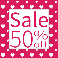 Sale 50% off 