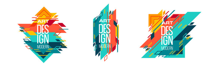 Vector frame for text Modern Art graphics for hipsters 2