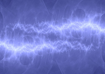 Obraz na płótnie Canvas Blue lightning, plasma and energy background