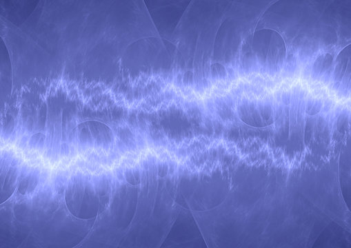 Blue lightning, plasma and energy background