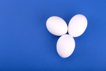 three white eggs