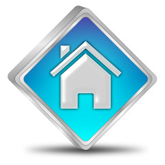 Home Button - 3D illustration