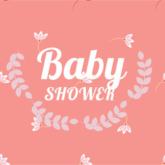 Baby Shower invitation vector design