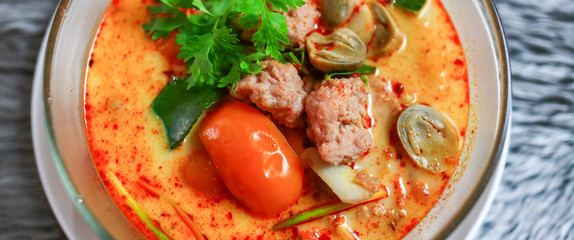 Delicious soup Thai style