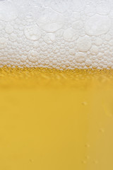 freshly poured beer texture