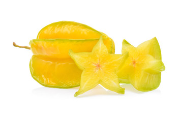 Star apple fruit isolated on white background