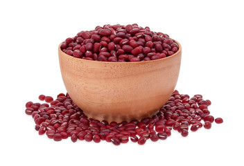red beans isolated on white background