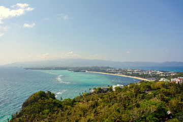 Aerial view of Boracay island. Philippines