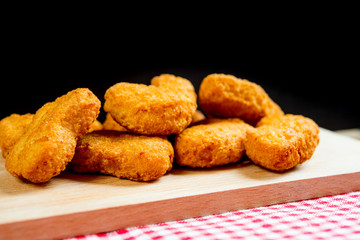 fried Chicken nuggets on table