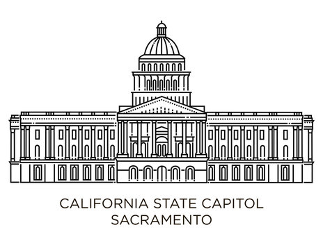 California State Capitol is home to the government of California, United States of America