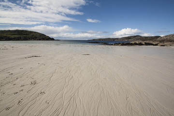 White sand beach Scotland