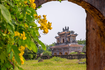 Gate in the Inner Gardens, Imperial City, Complex of Hue Monuments in Hue, World Heritage Site, Vietnam © Paulo