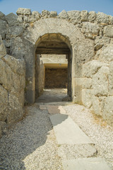 Nekromantio gate inside walls Preveza Greece