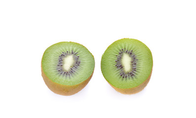 Obraz na płótnie Canvas kiwi fruit on white background
