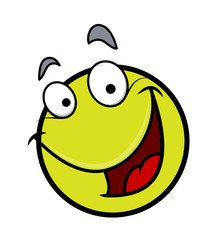 Laughing Cartoon Face Expression