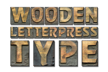 wooden letterpress type