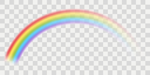 Fototapeta Vector rainbow with transparent effect obraz