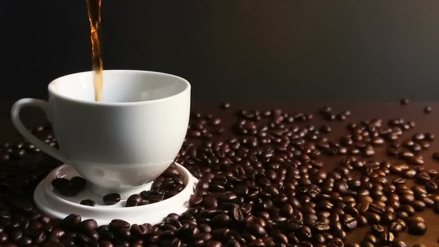 Pouring Coffee Into Cup