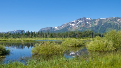 Scenery on South Lake Tahoe in California 